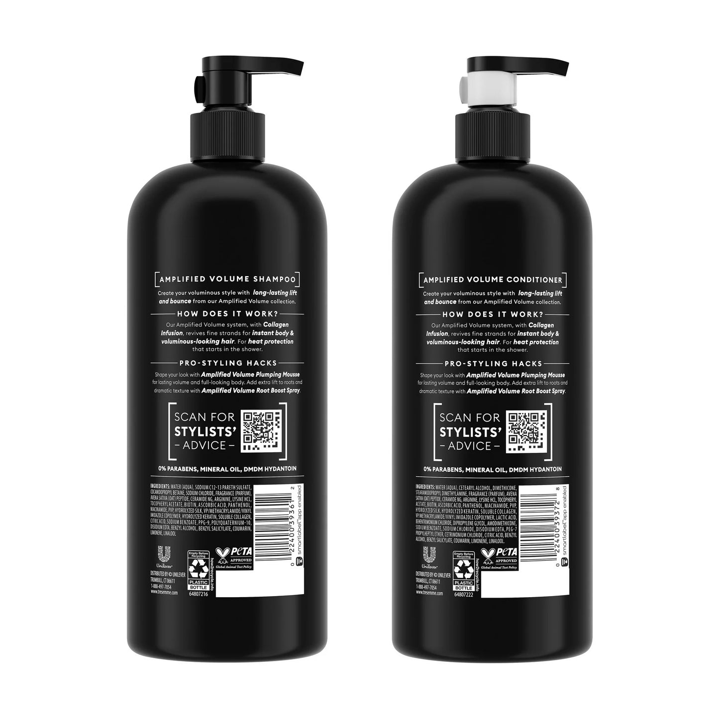 Tresemme Volume Boost Shampoo & Conditioner – Twin Pack 28 oz Each | شامبو وبلسم تريسمي لزيادة كثافة الشعر - عبوة مزدوجة